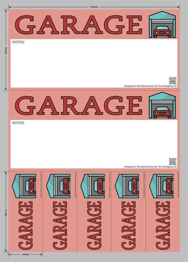 Garage - Moving Day Sticker Set