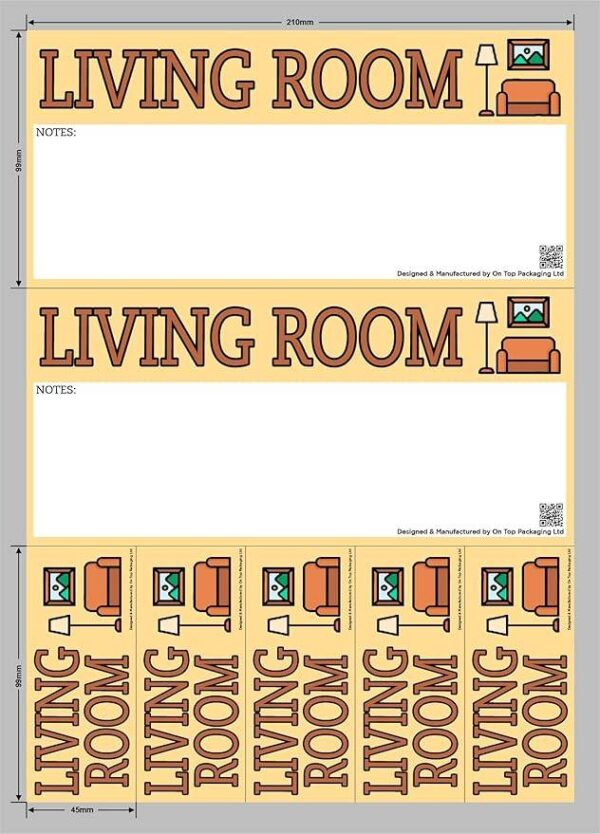 Living Room - Moving Day Sticker Set