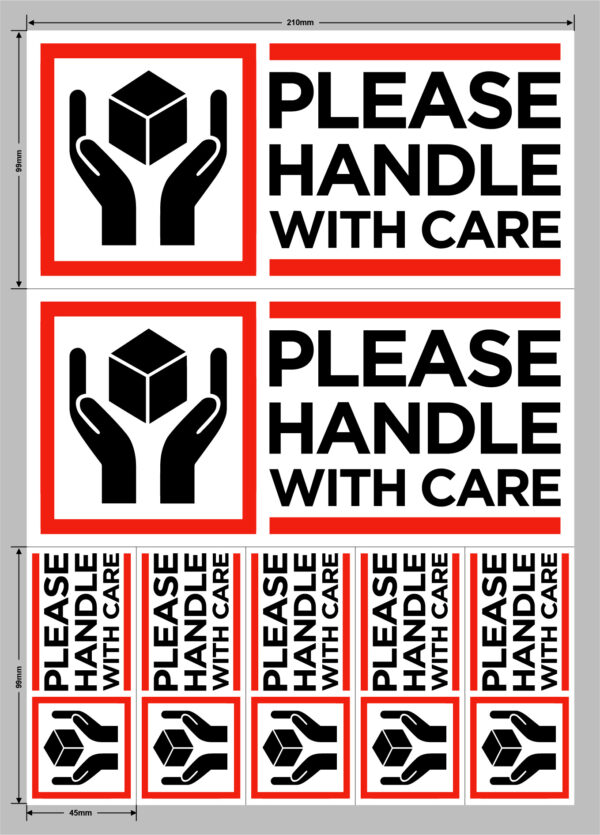 Please Handle With Care- Vinyl Labels - Image 4