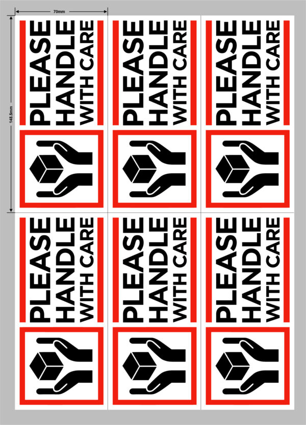 Please Handle With Care- Vinyl Labels - Image 5