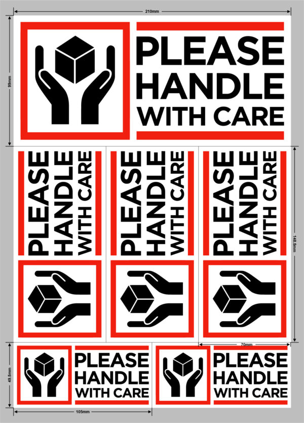 Please Handle With Care- Vinyl Labels - Image 6